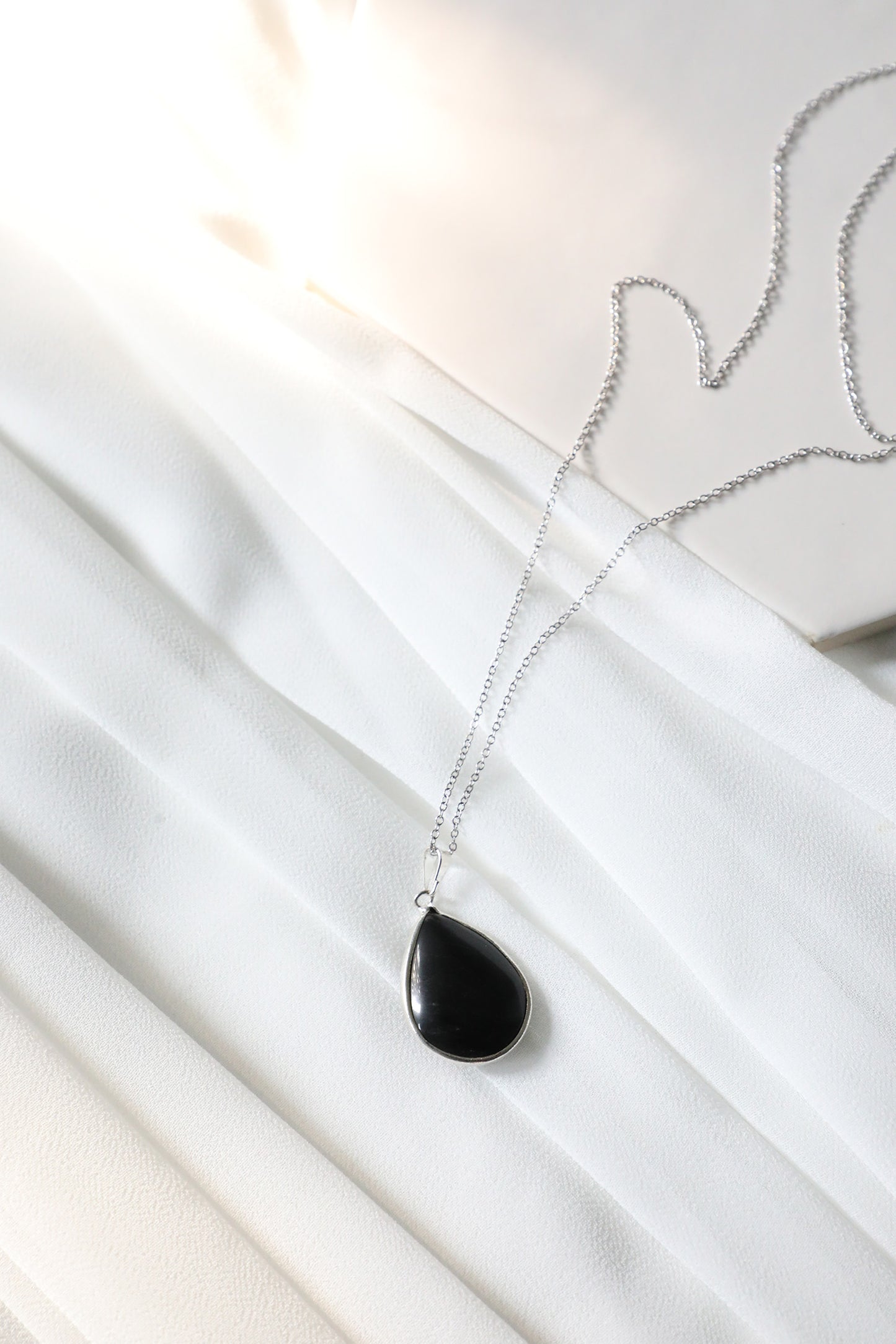 Black Onyx Pendant Necklace