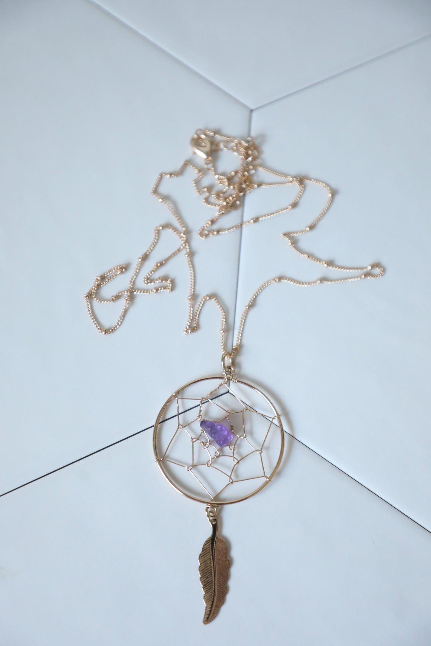 Collier Attrape-rêves - Améthyste