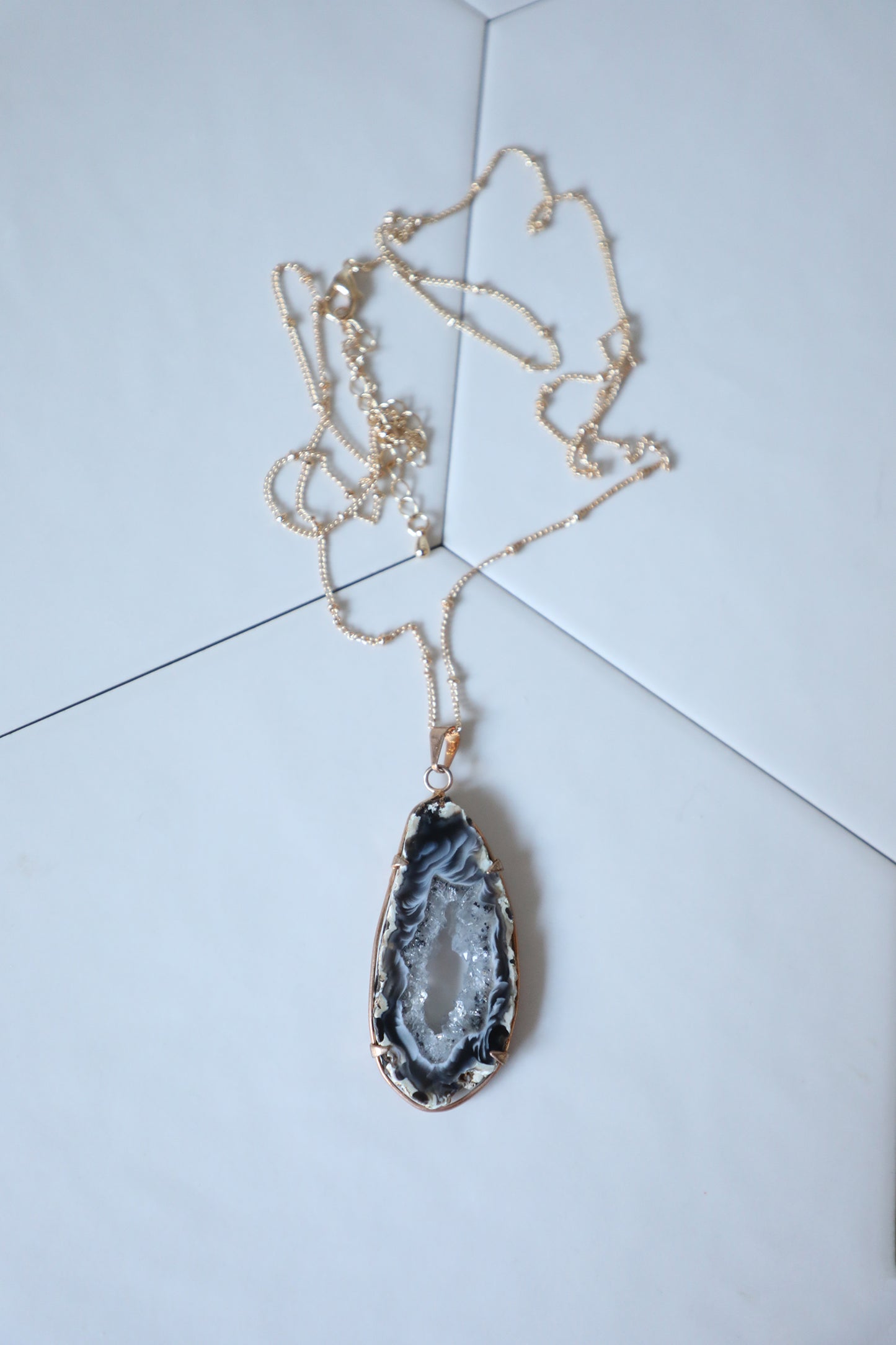 Collar de rebanada de geoda - Granito