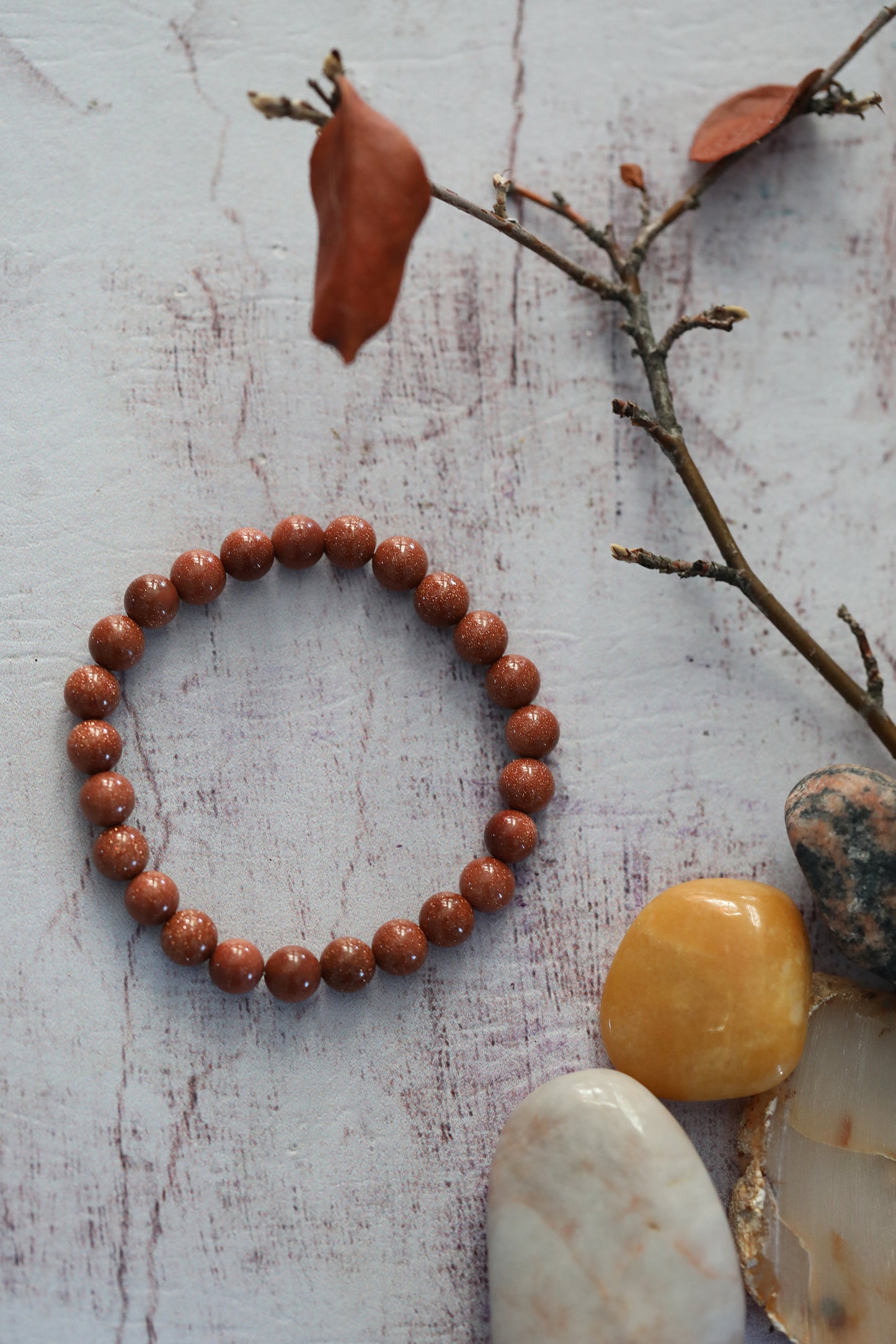 Beaded Bracelet - Goldstone