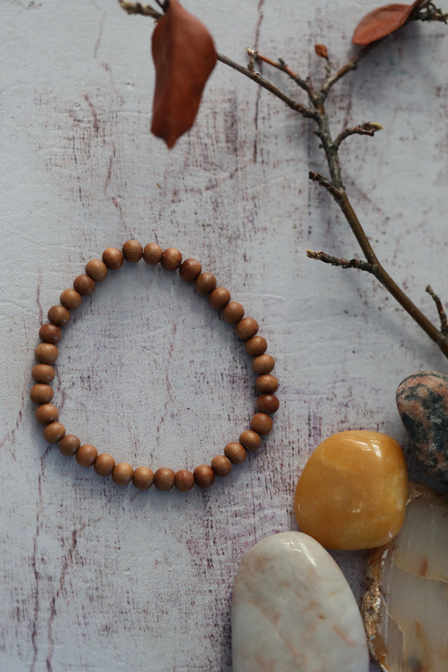 Pulsera de cuentas - Sándalo