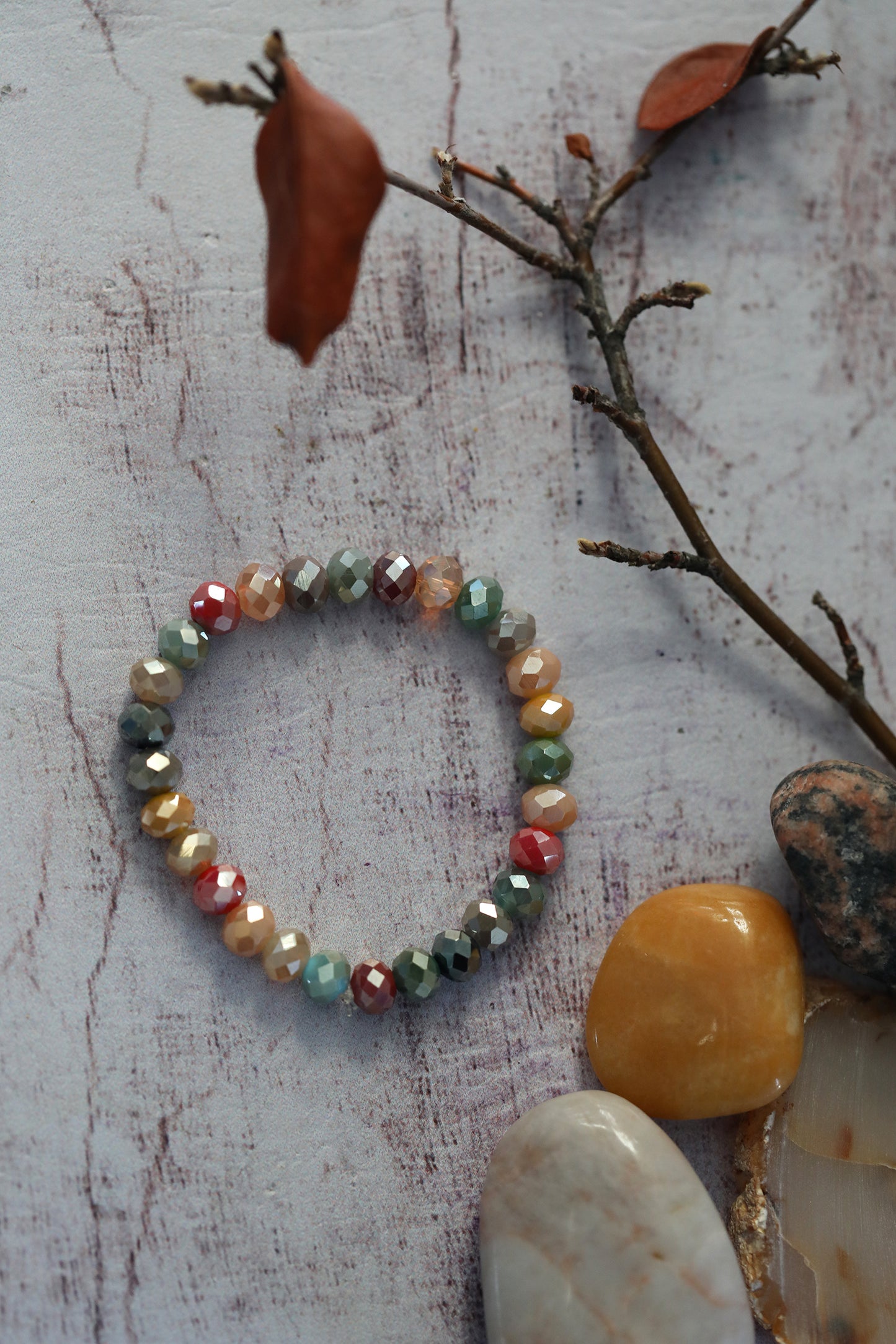 Beaded Bracelet - Multicolor Crystal