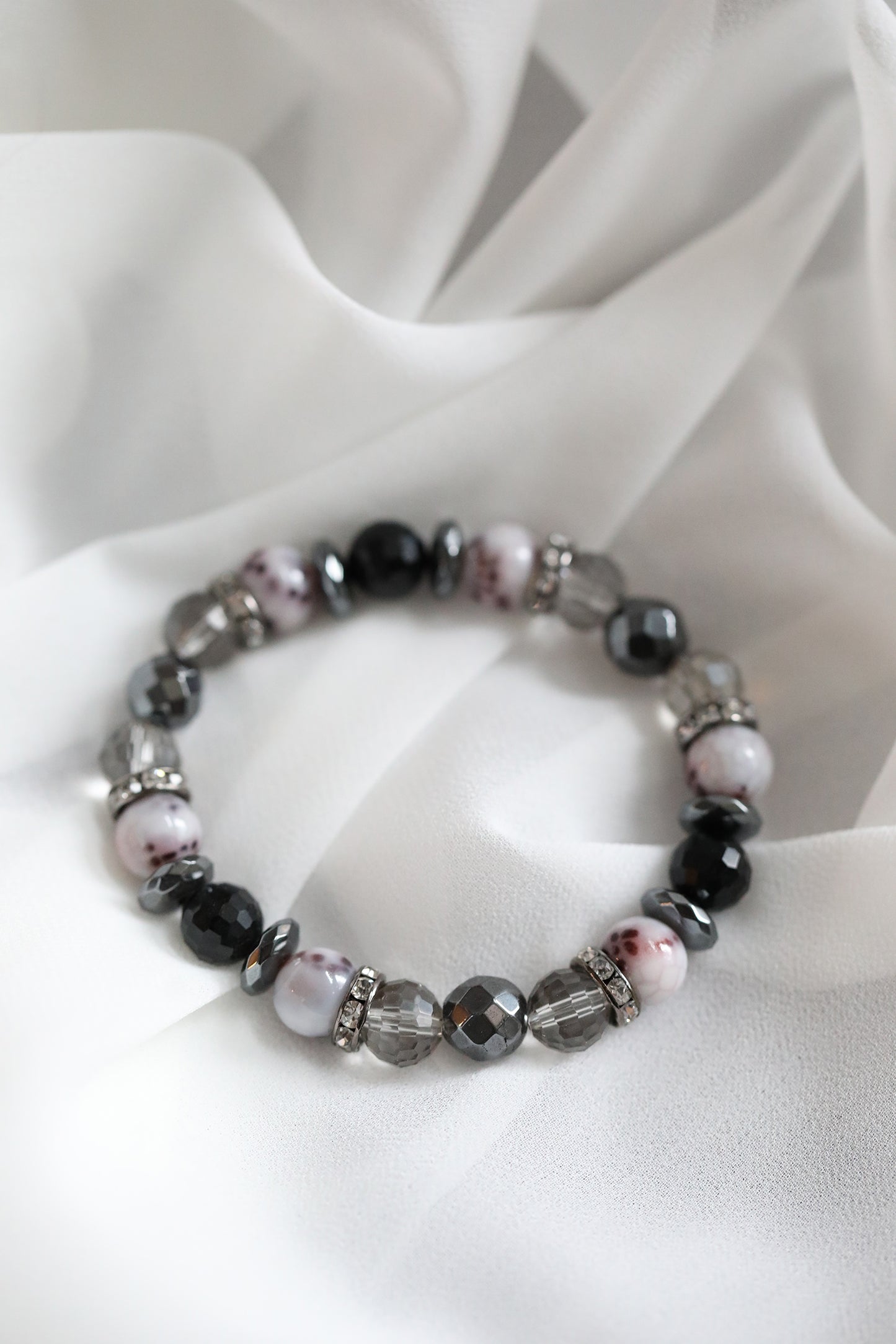 Beaded Bracelet - Night Shade