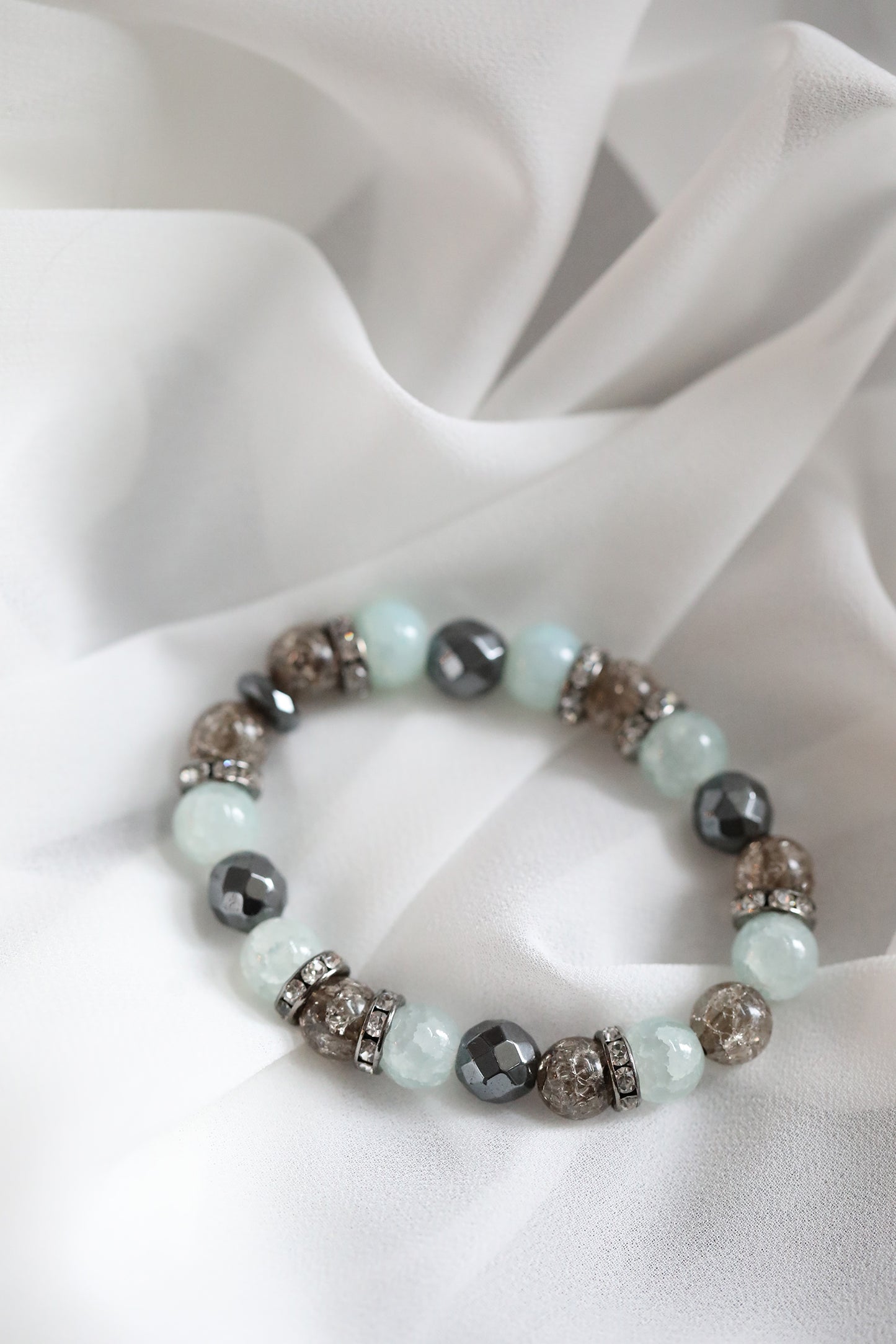 Beaded Bracelet - Black Ice