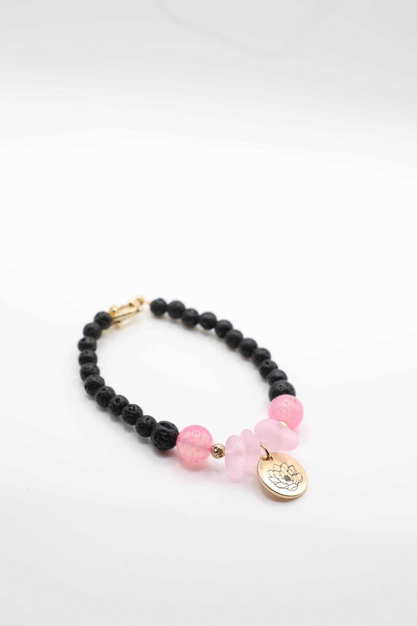 Lotus Flower Charm Bracelet