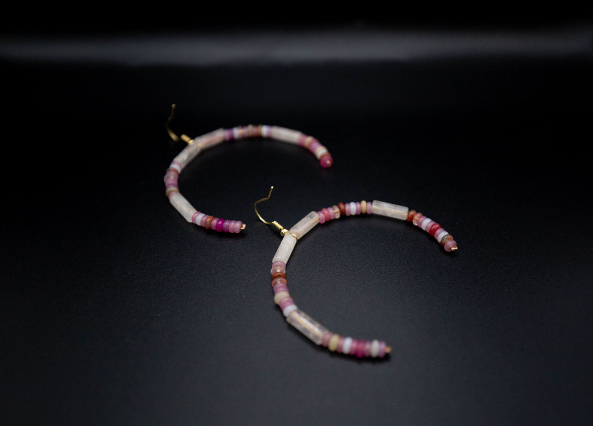 Rose Gemstone Earrings