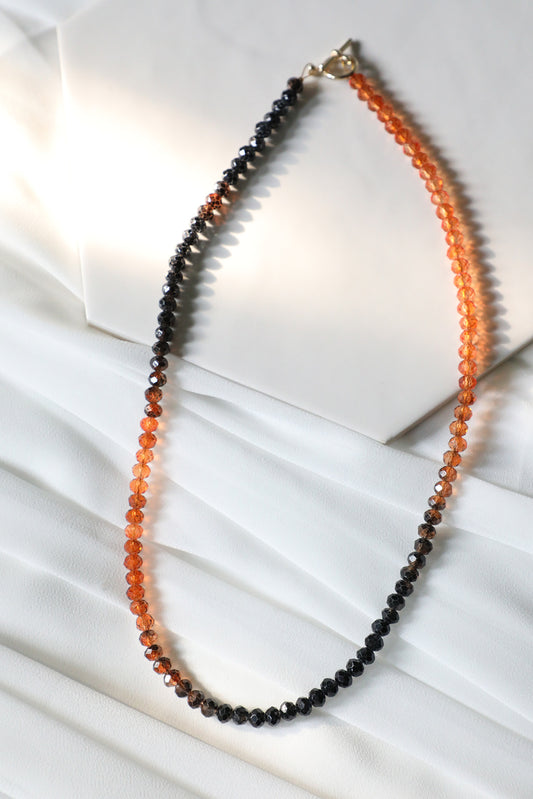 Pumpkin Spice Crystal Necklace