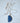Agate Slice Necklace - Blue Ripple