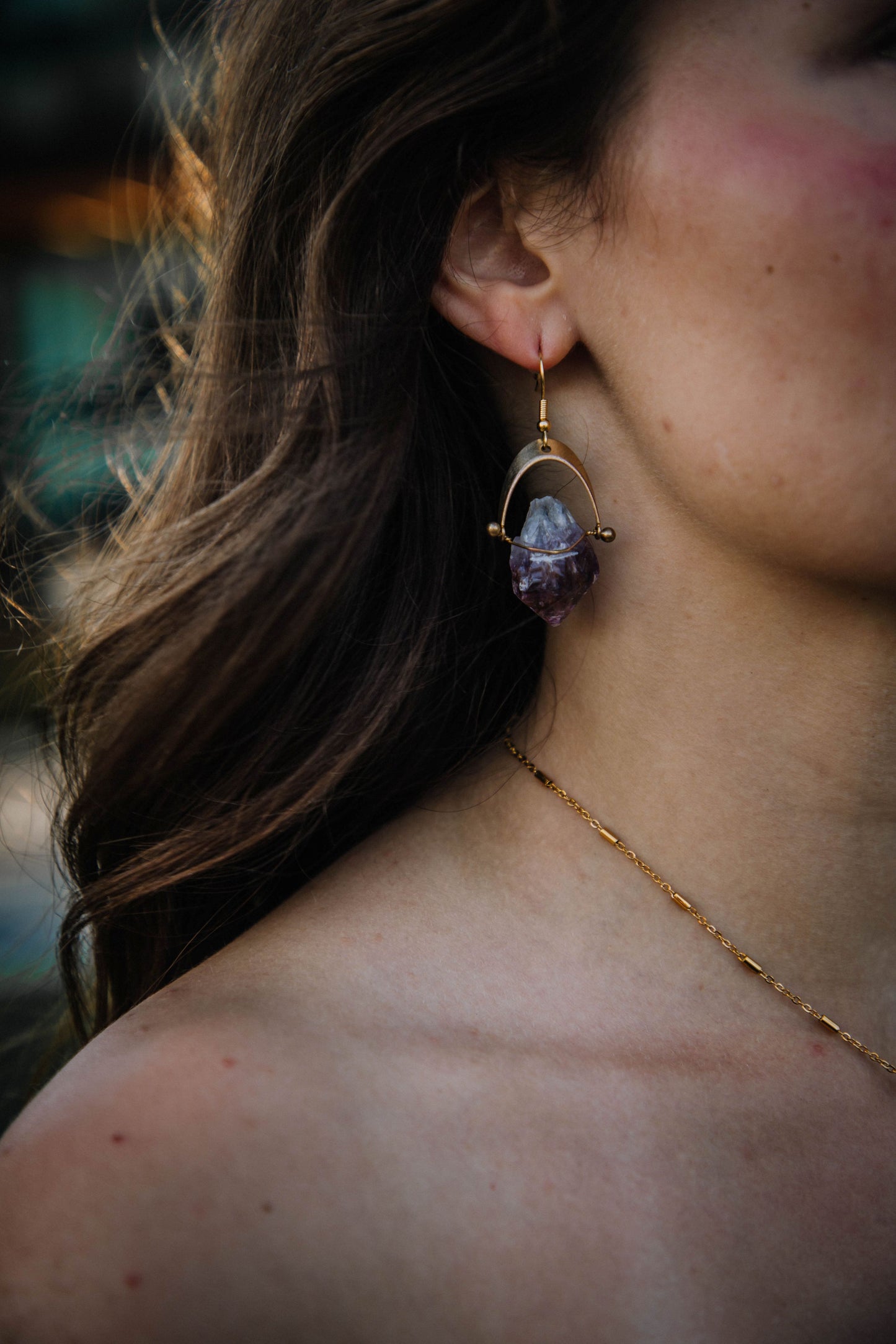 Amethyst Drop Earrings