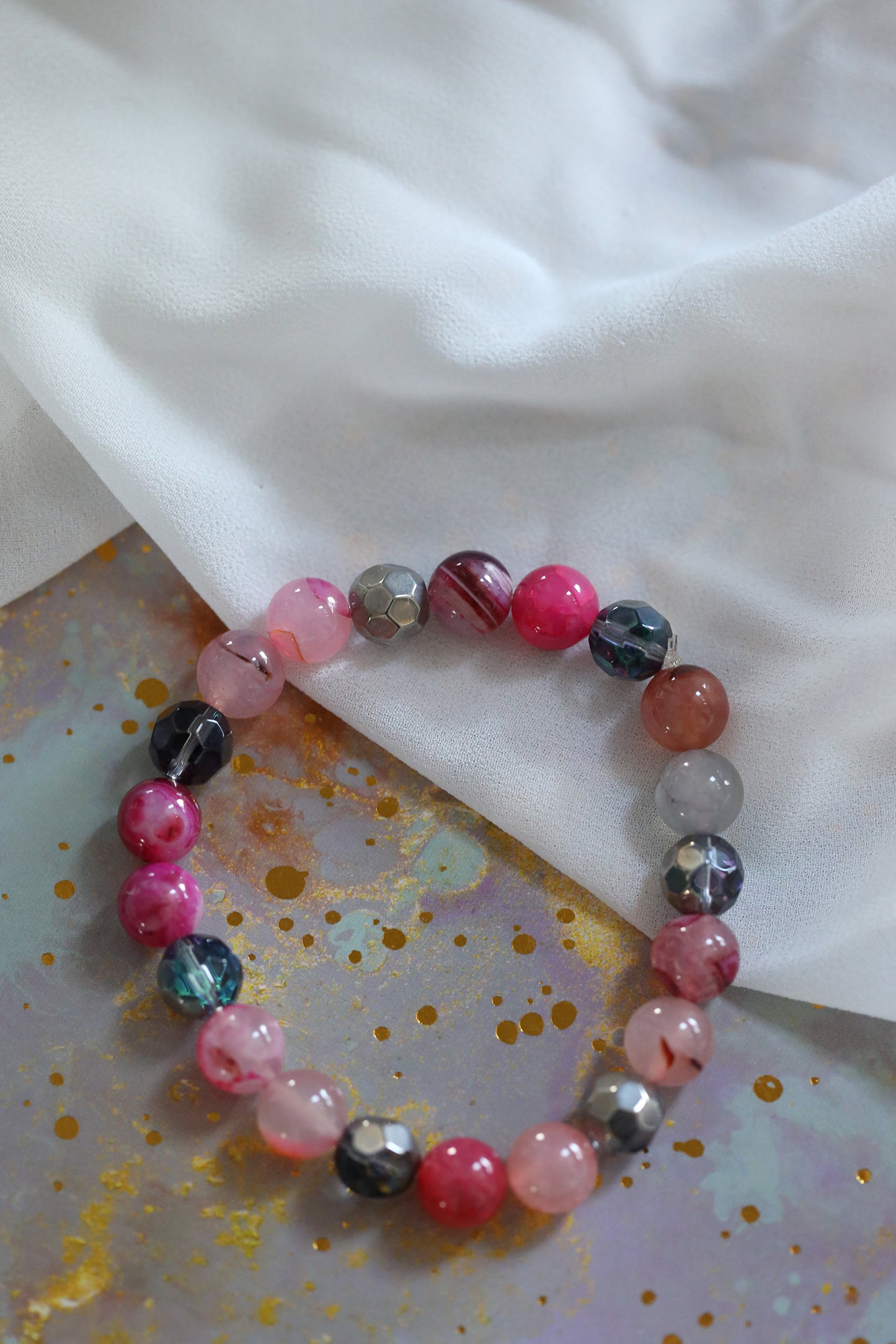 Pulsera de cuentas - Flamenco