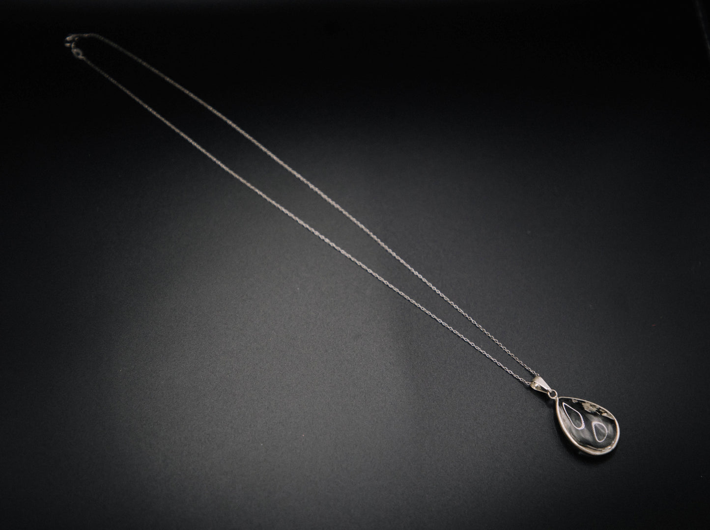 Raw Quartz Teardrop Necklace