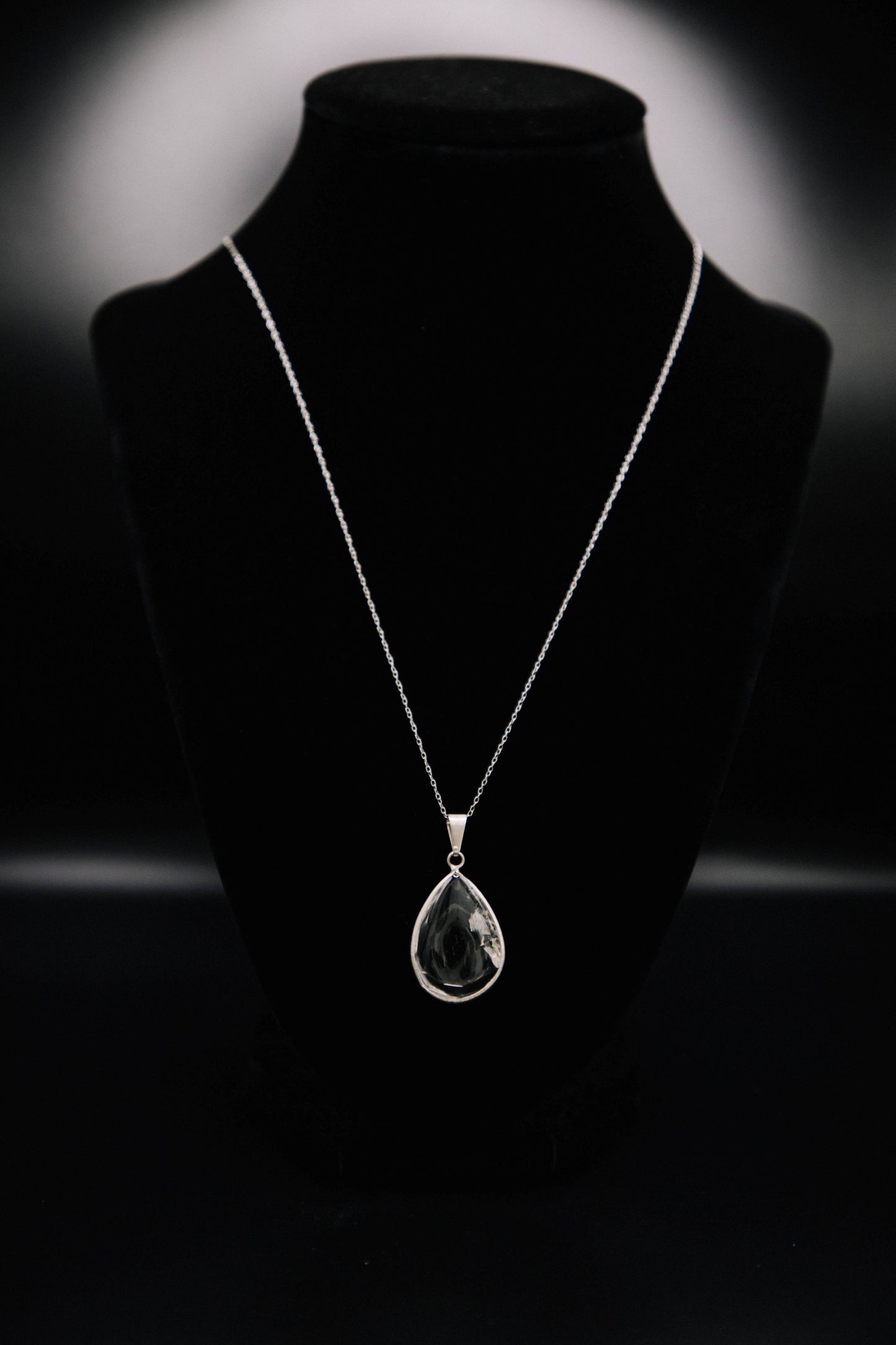 Raw Quartz Teardrop Necklace