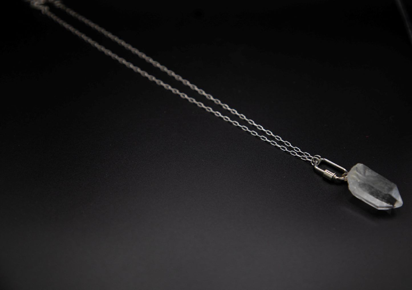 Raw Quartz drop Necklace