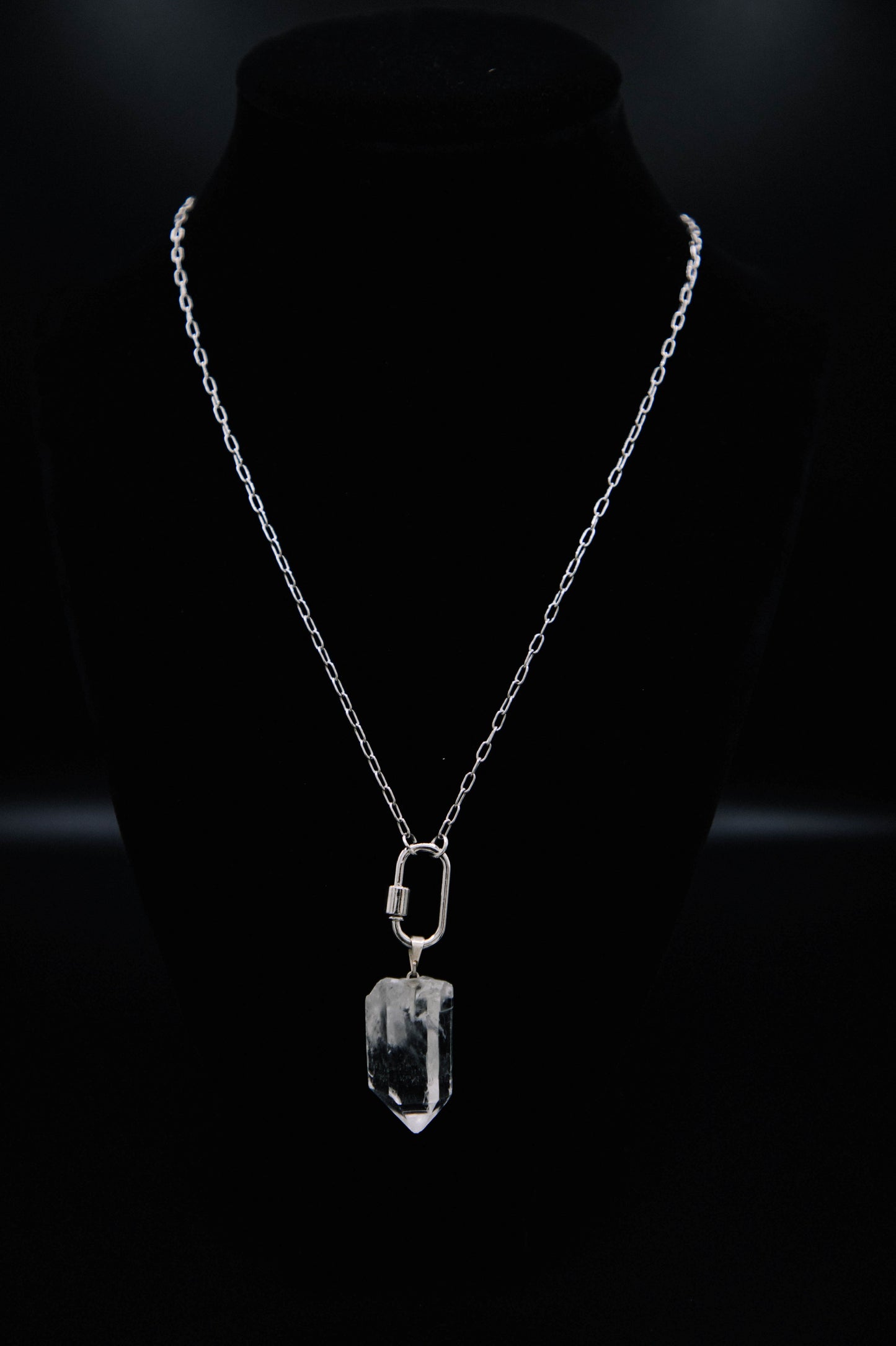 Raw Quartz drop Necklace