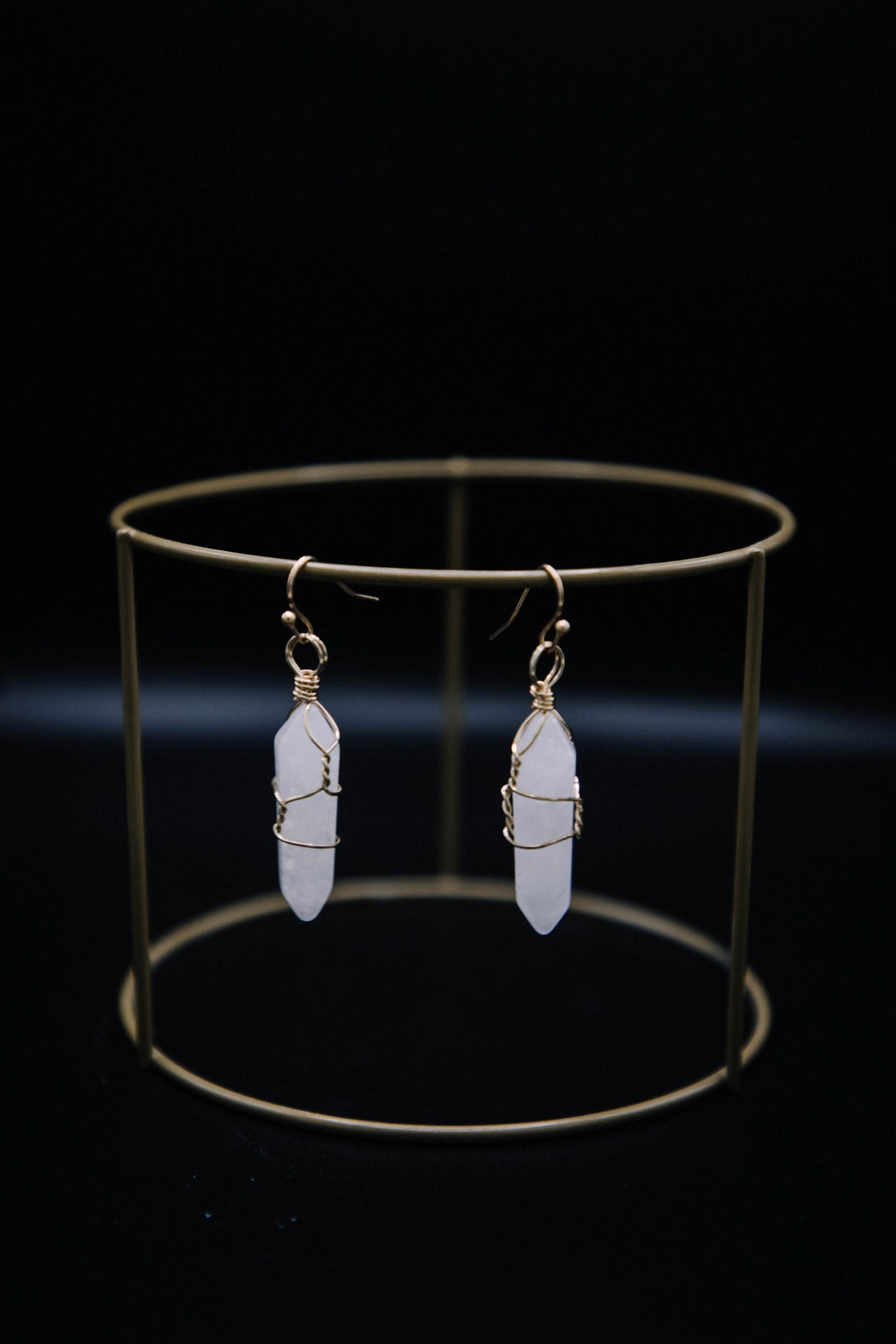 Tear Drop Quartz Earrings