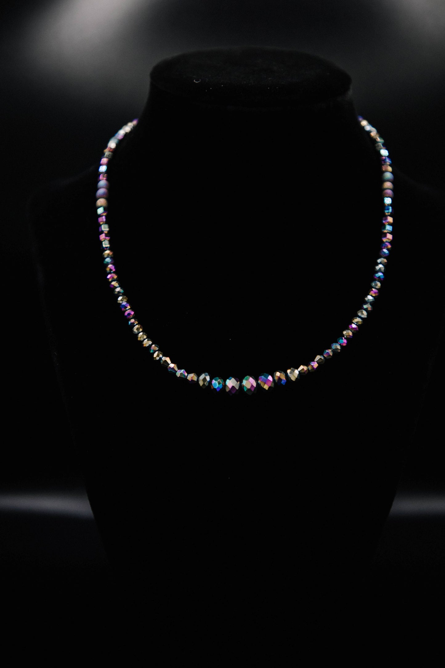 Titanium Crystal Choker Necklace