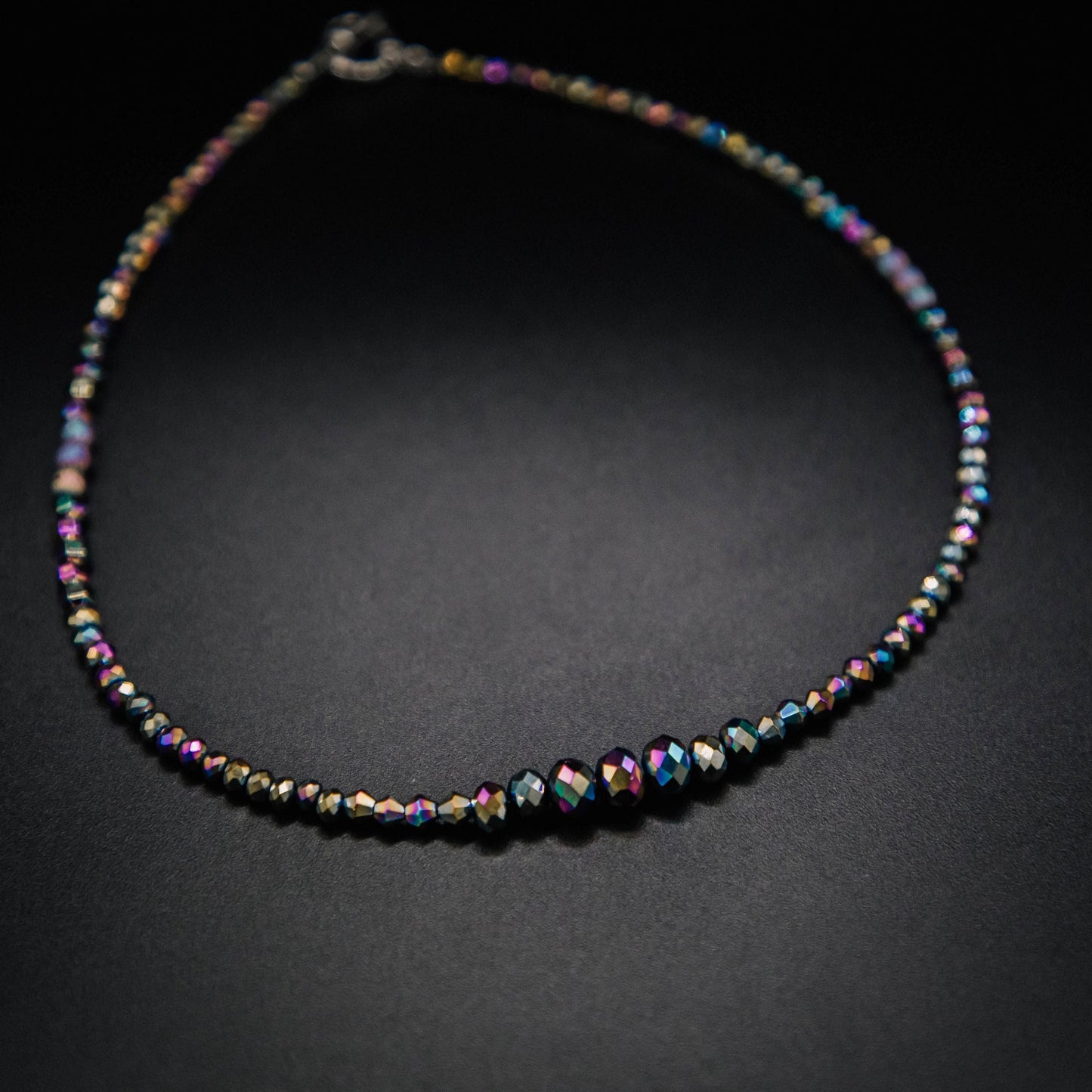 Titanium Crystal Choker Necklace