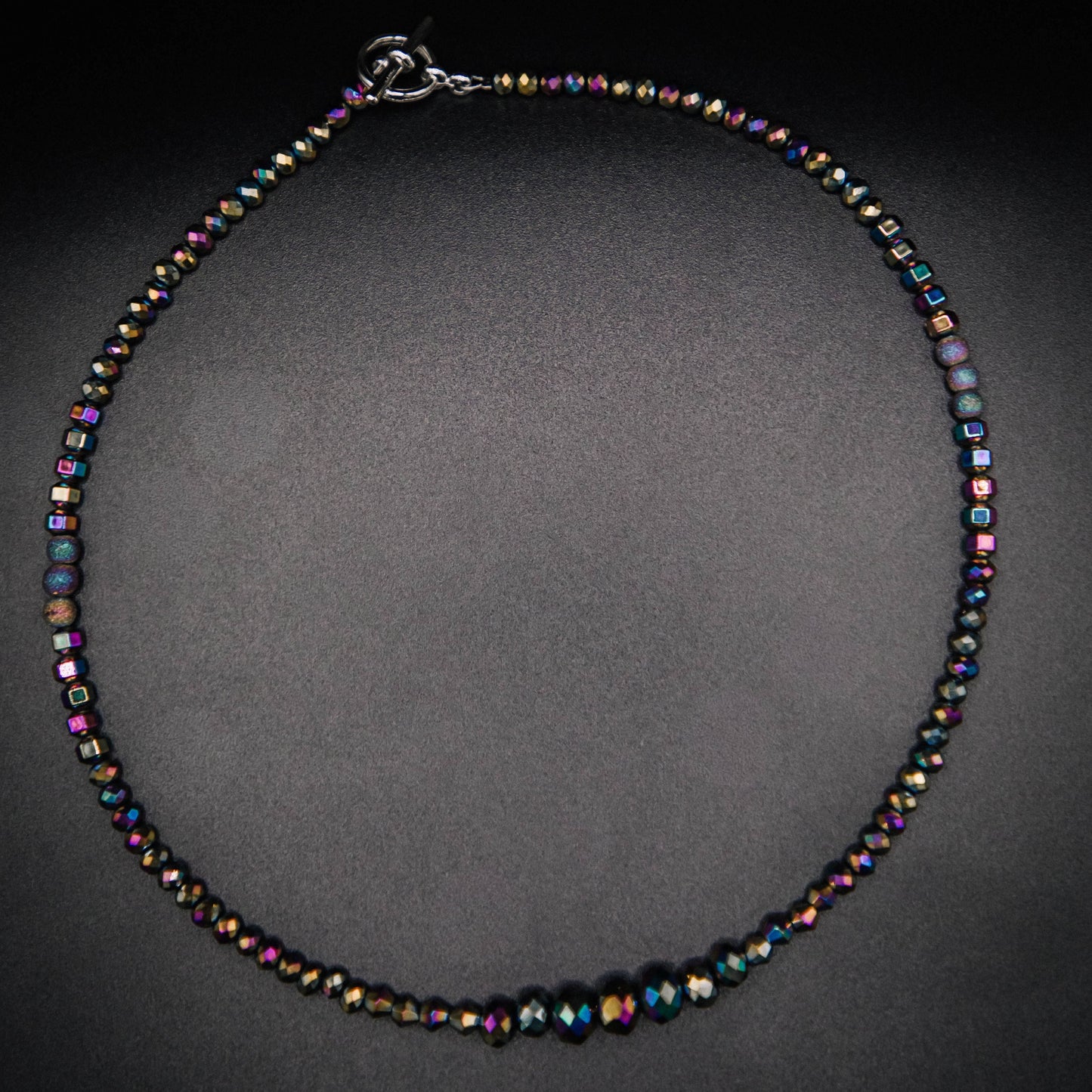 Titanium Crystal Choker Necklace