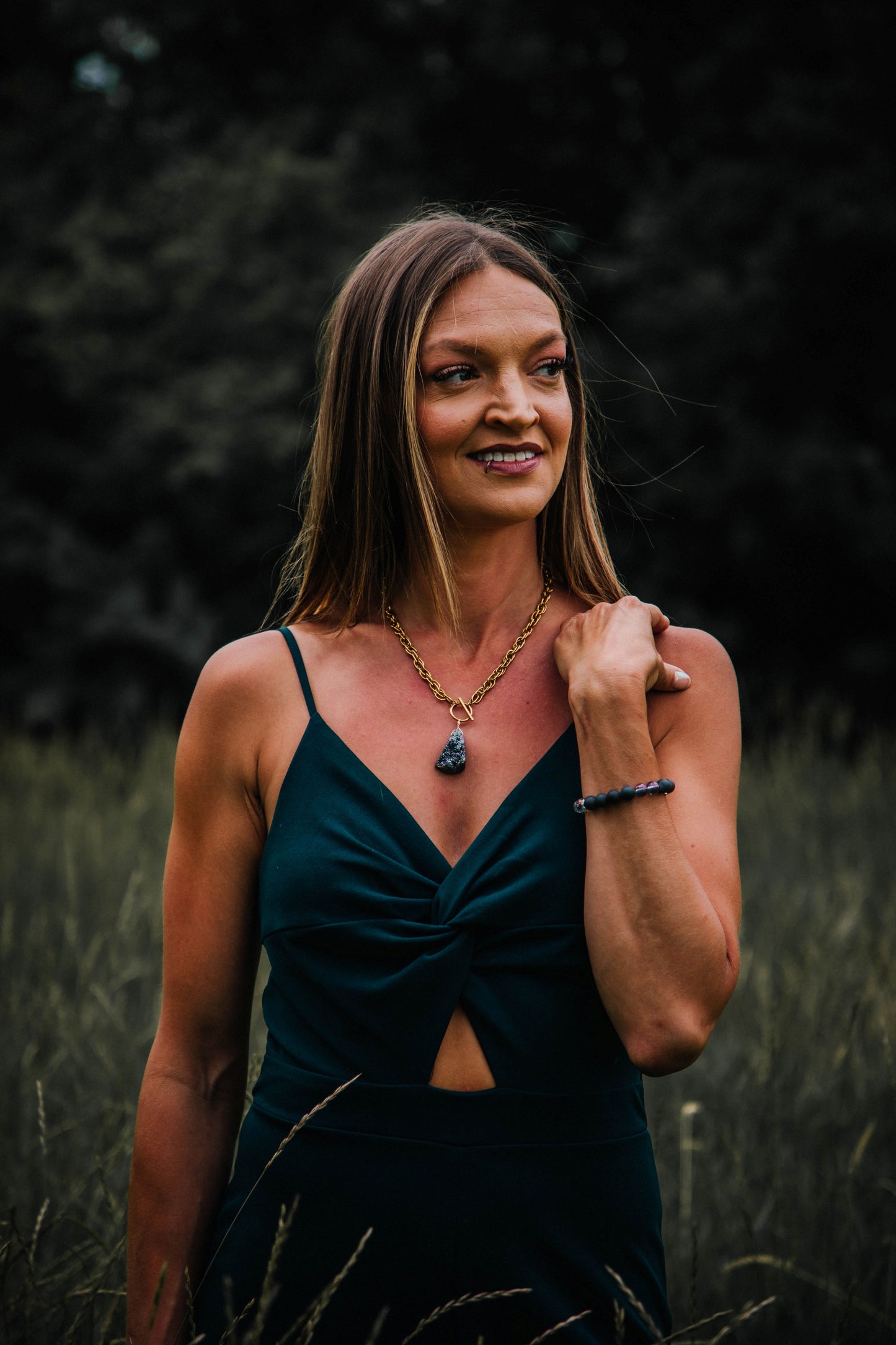 Druzy and Crystal Bracelet
