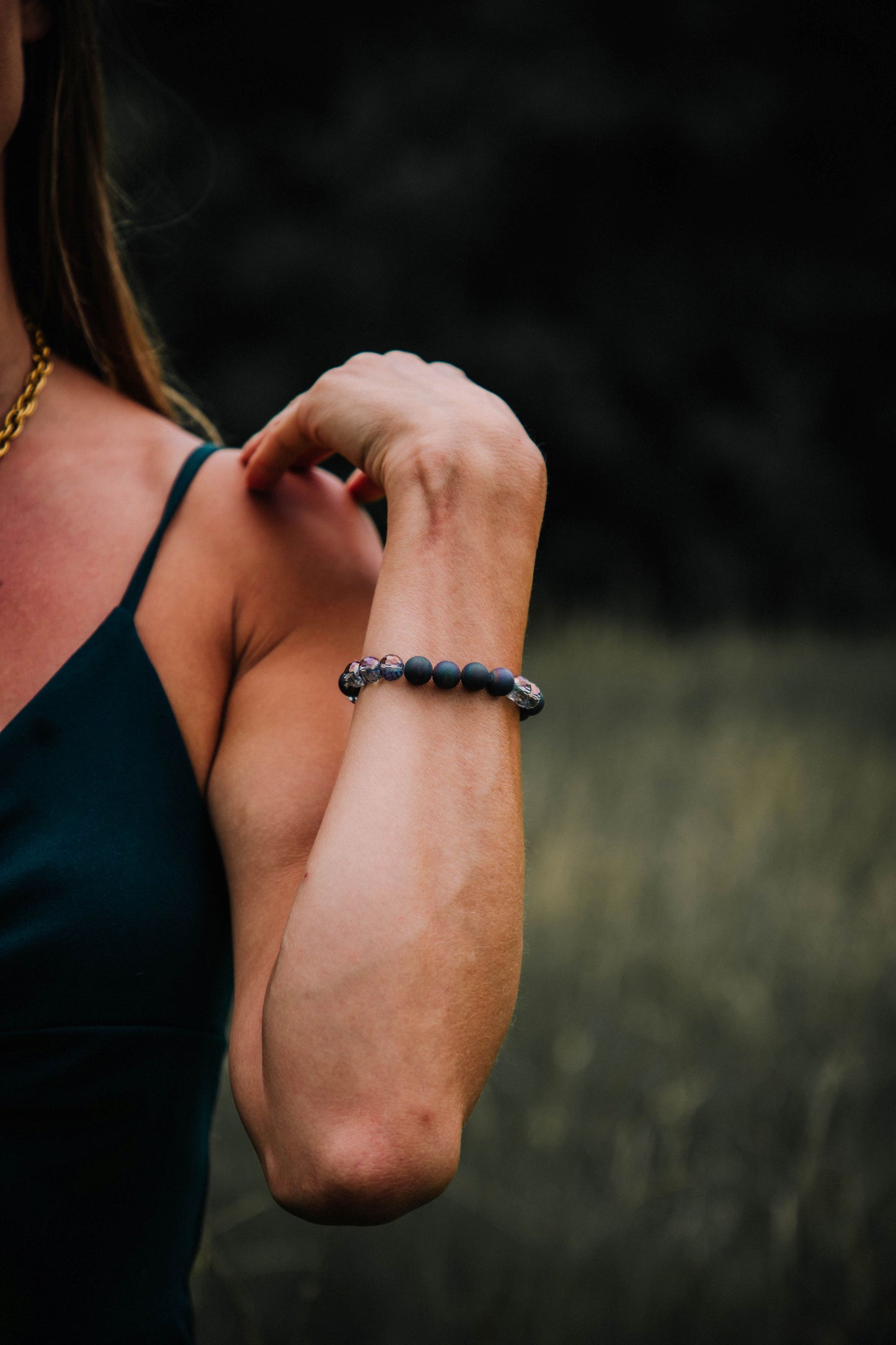 Druzy and Crystal Bracelet