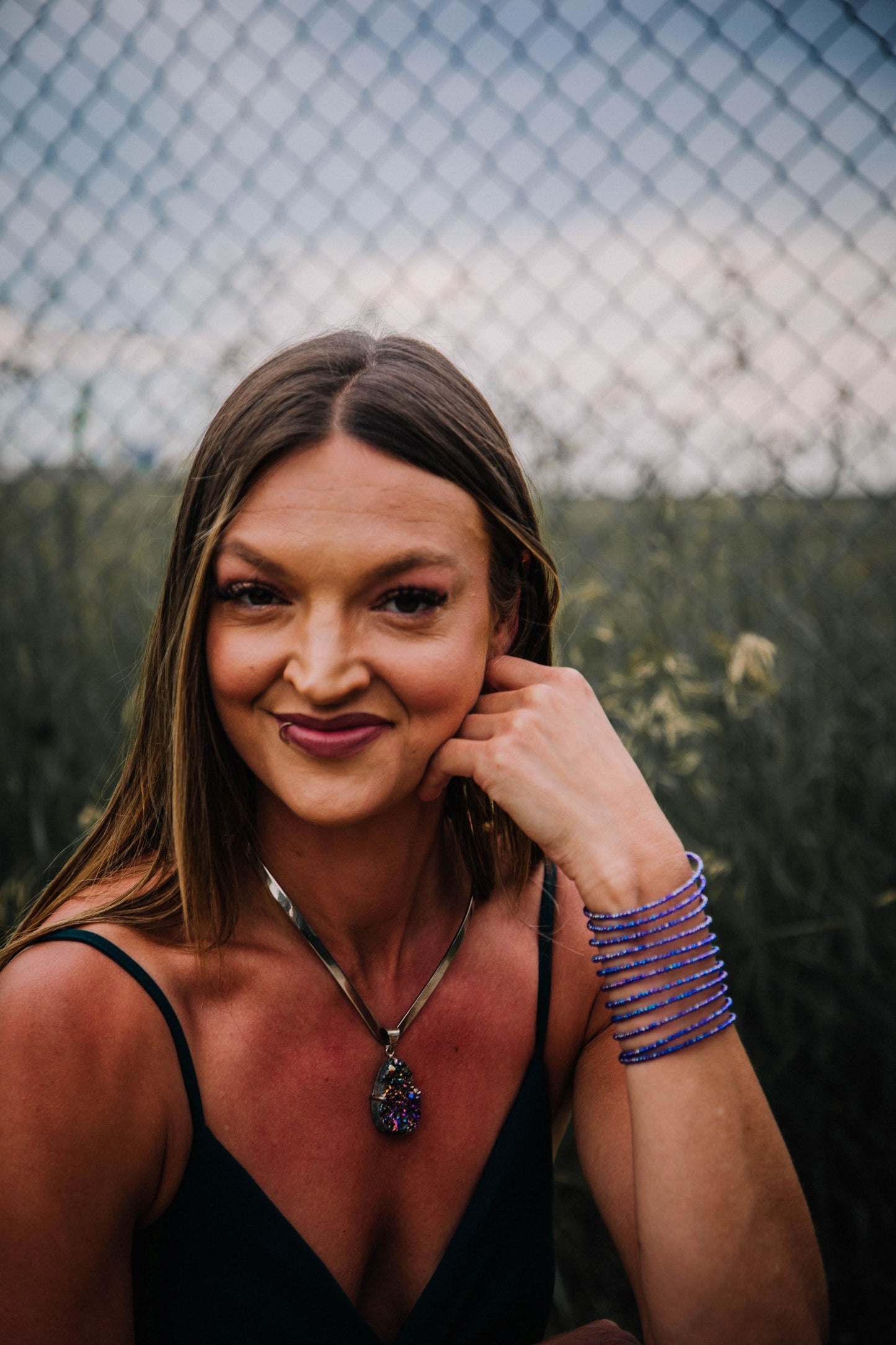Sapphire Crystal Wrap Bracelet