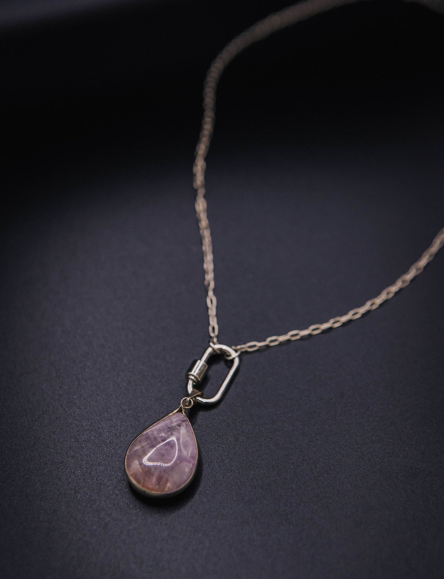Amethyst Drop Necklace