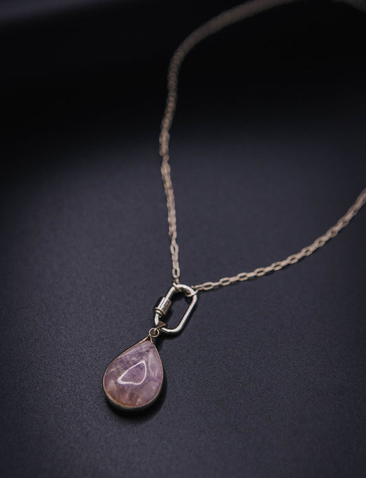 Amethyst Drop Necklace