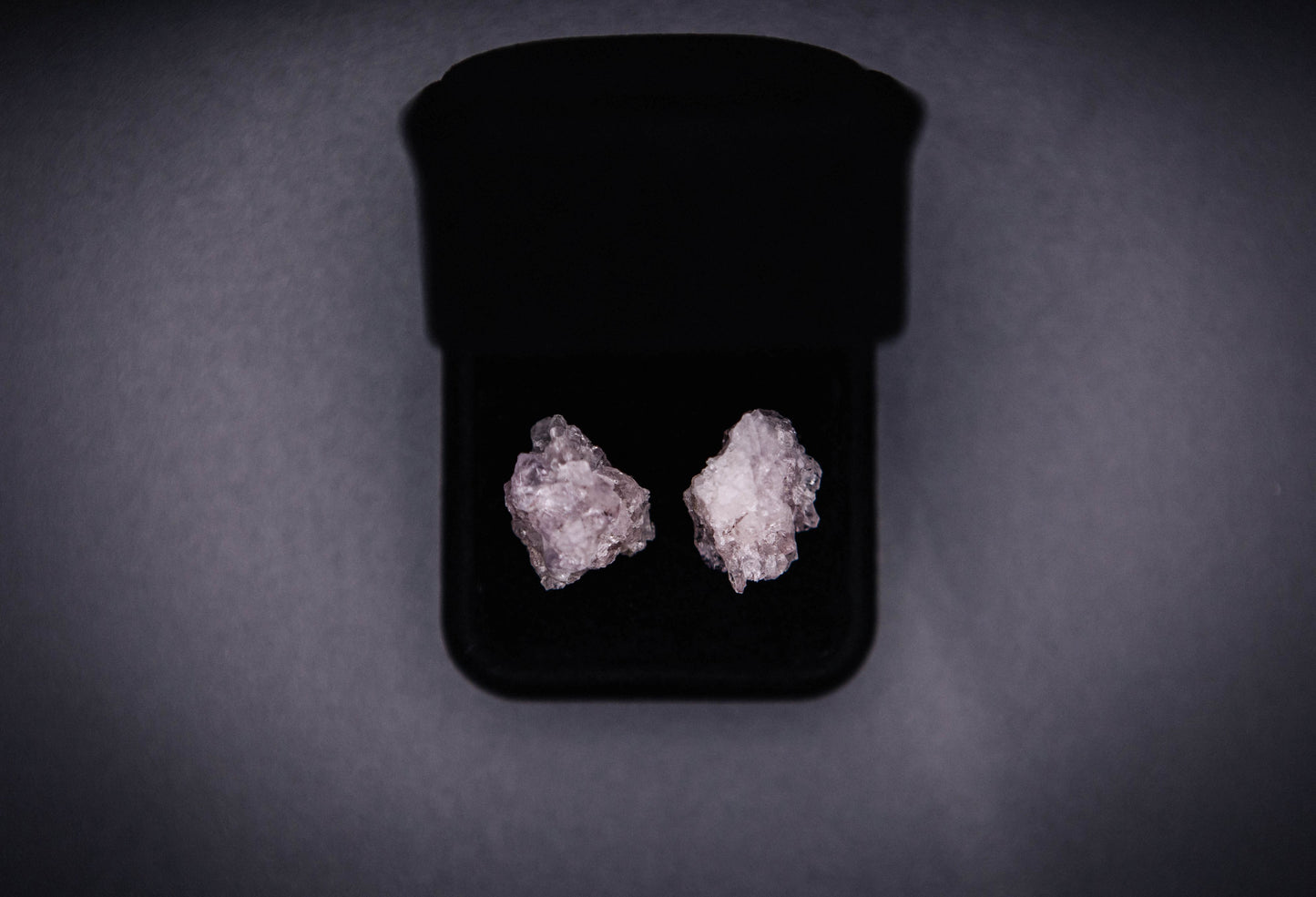 Raw Stone Amethyst Earrings