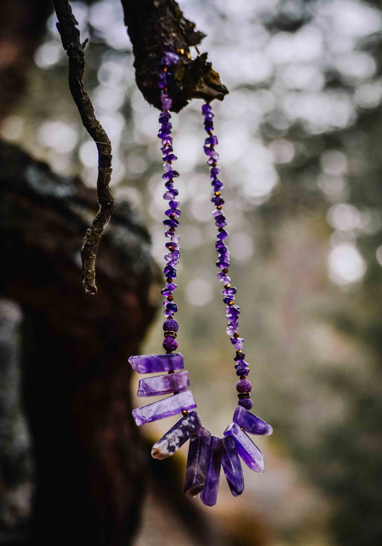 Amethyst Statement Necklace