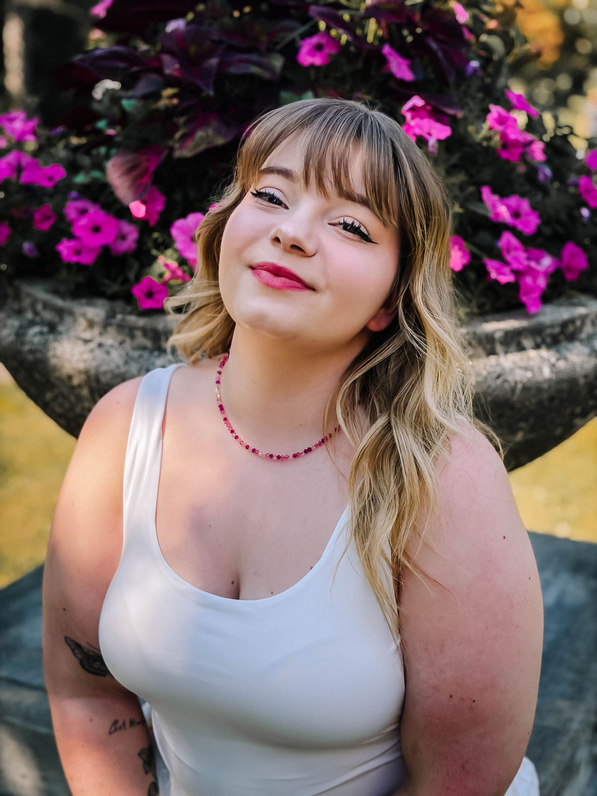 Wildly Blush Crystal Necklace