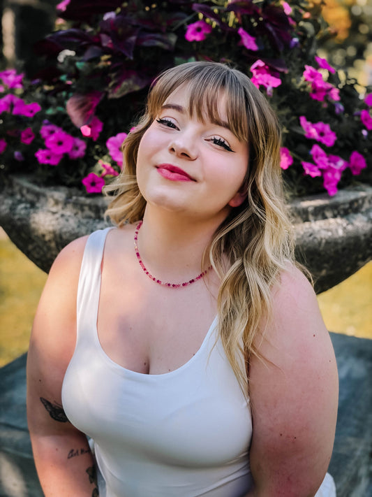 Wildly Blush Crystal Necklace