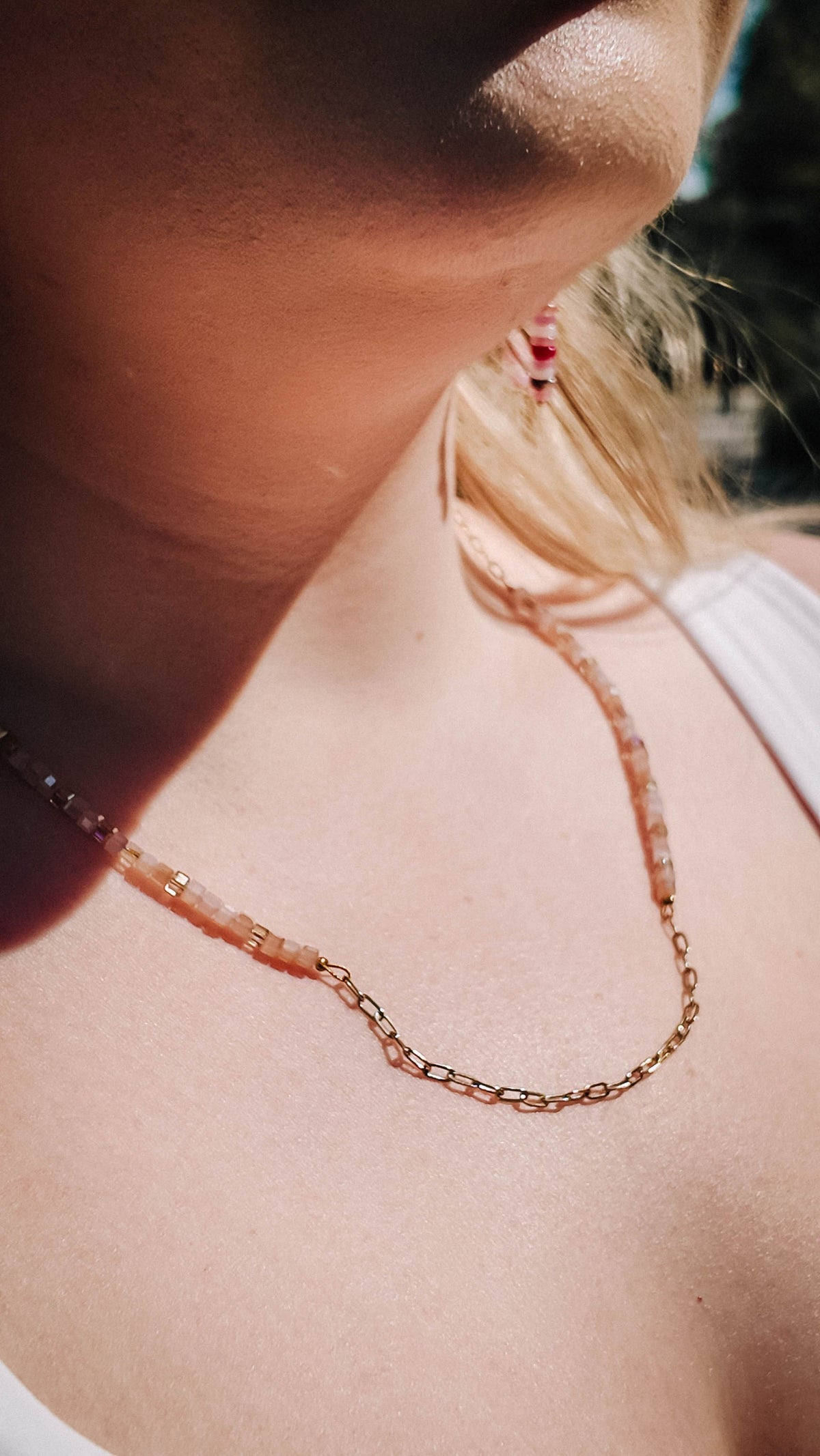 Rose Gold Paperclip Chain Necklace